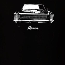 1965 Reviera Grill View With Model Dark Color T Shirt