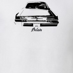 1966 Belair Rear View With Model Light Color T Shirt