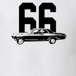 1966 Belair Side View With Year Light Color T Shirt