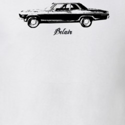 1966 Belair Side View With Model Light Color T Shirt