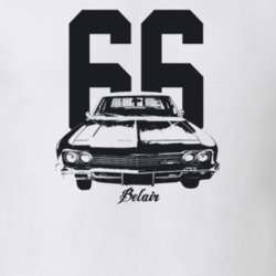 1966 Belair Grill View With Year And Model Light Color T Shirt