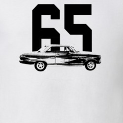 1965 Nova Side View With Year Light Color T Shirt