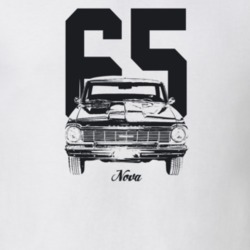 1965 Nova Grill View With Year And Model Light Color T Shirt