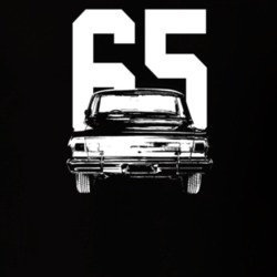 1965 Nova Rear View With Year Dark Color T Shirt