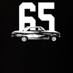 1965 Nova Side View With Year Dark Color T Shirt