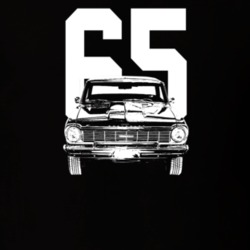 1965 Nova Grill View With Year Dark Color T Shirt