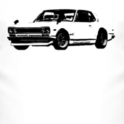 1972 Nissan Skyline Side View Faded Look Light T Shirt