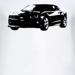 2014 Chevy Camaro Z28 Side Angle Faded Look Light T Shirt