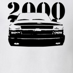 2000 Silverado Grill View With Year Light Color T Shirt