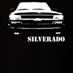 2000 Silverado Grill View With Model Dark T Shirt