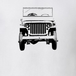 1941 Willys MB Grill View Light Color T Shirt