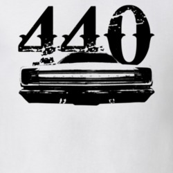 1968 Plymouth Roadrunner Rear View With Engine Size Faded Look Light T