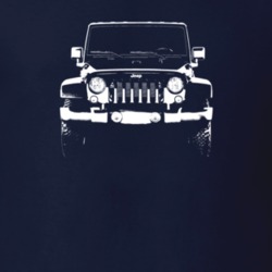 2016 Wrangler Grill View Dark Color T Shirt