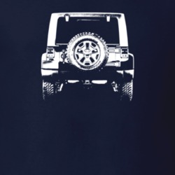 2016 Wrangler Rear View Dark Color T Shirt