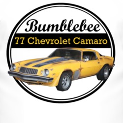 1977 Chevy Camaro Bumblebee Transformers Movie Car T Shirt