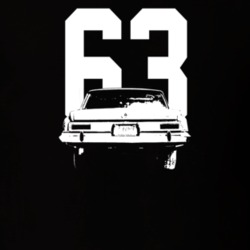 1963 Polara Rear View With Year Dark Color T Shirt