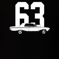 1963 Polara Side View With Year Dark Color T Shirt