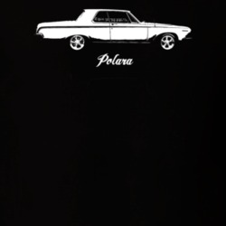 1963 Polara Side View With Model Dark Color T Shirt