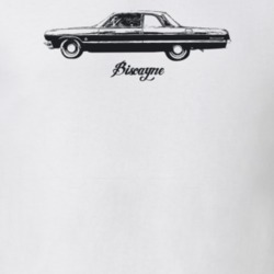 1964 Biscayne Side View With Model Light Color T Shirt