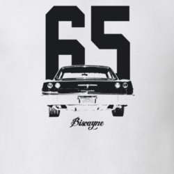 1965 Biscayne Rear View With Year And Model Light Color T Shirt