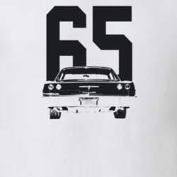 1965 Biscayne Side View With Year Light Color T Shirt