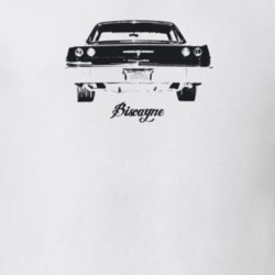 1965 Biscayne Side View With Model Light Color T Shirt
