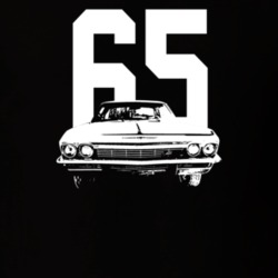 1965 Biscayne Grill View With Year Dark Color T Shirt