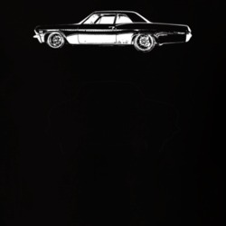 1965 Biscayne Side View Dark Color T Shirt