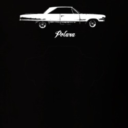 1965 Polara Side View With Model Dark Color T Shirt