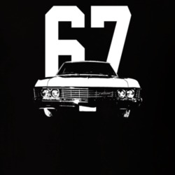 1967 Biscayne Grill View With Year Dark Color T Shirt