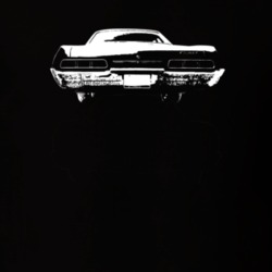 1967 Biscayne Rear View Dark Color T Shirt