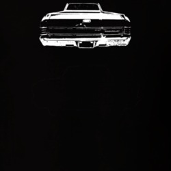 1967 El Camino Rear View Dark Color T Shirt