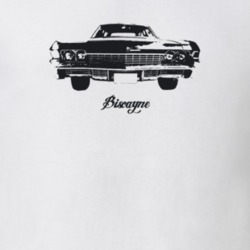 1968 Biscayne Grill View With Model Light Color T Shirt