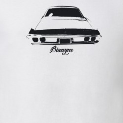 1968 Biscayne Rear View With Model Light Color T Shirt