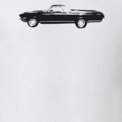 1968 El Camino Side View Light Color T Shirt