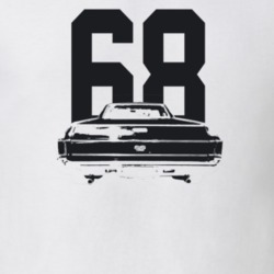 1968 El Camino Rear View With Year Light Color T Shirt