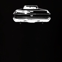 1968 El Camino Rear View Dark Color T Shirt