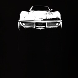 1969 Corvette Grill View Dark Color T Shirt