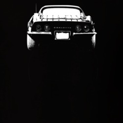 1969 Corvette Rear View Dark Color T Shirt