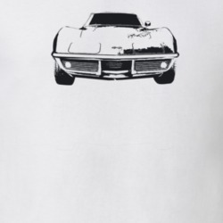 1969 Corvette Grill View Light Color T Shirt