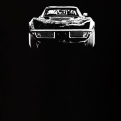 1970 Corvette Grill View Dark Color T Shirt