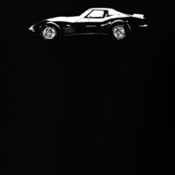 1970 Corvette Side View Dark Color T Shirt