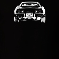 1970 Corvette Rear View Dark Color T Shirt