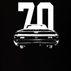 1970 El Camino Rear View With Year Dark Color T Shirt