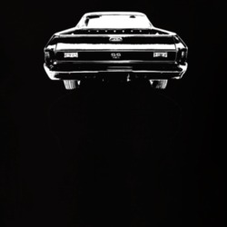 1970 El Camino Rear View Dark Color T Shirt