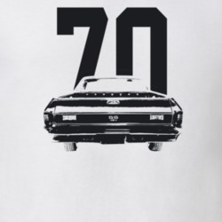 1970 El Camino Rear View With Year  Light Color T Shirt