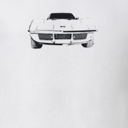 1971 Corvette Grill View Light Color T Shirt