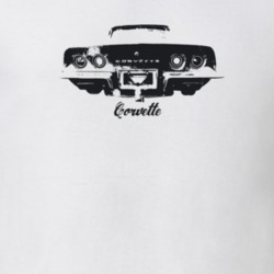 1971 Corvette Rear View With Model Light Color T Shirt