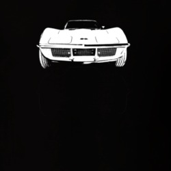 1971 Corvette Grill View Dark Color T Shirt