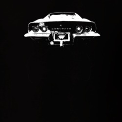 1971 Corvette Rear View Dark Color T Shirt